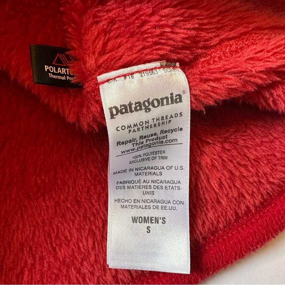 Patagonia Women’s Re-Tool Snap-T Fleece Pullover Brick Red Small - Picture 6 of 7
